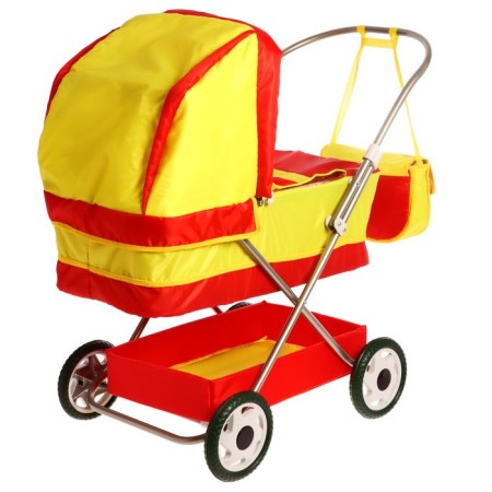 Puppet stroller No. 13, red/yellow color-2