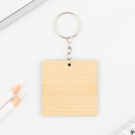 Wooden keychain "Novosibirsk", 5 x 5 cm-3
