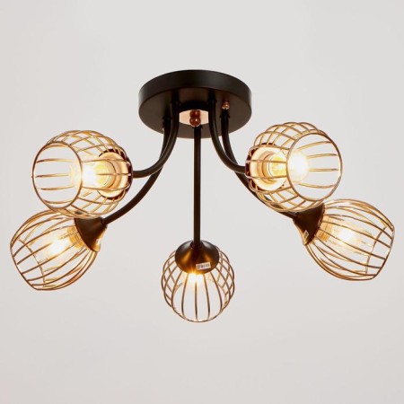 Chandelier 673148/5 E27 40W Black-gold 54x54x23.5 cm Bayerlux-1