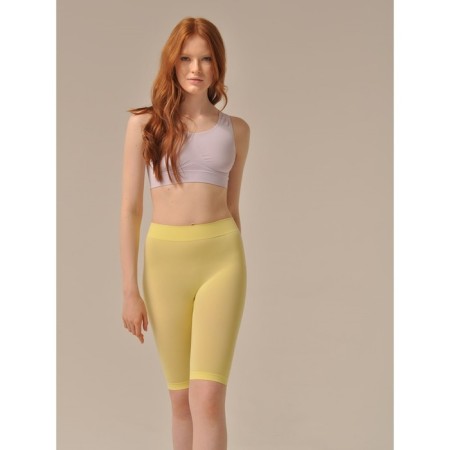 Female Legins Short, size XL, Banana color