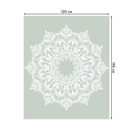 The tablecloth "Classic ornament", rectangular, Saten, size 120x145 cm-1