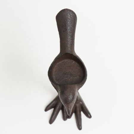 Cast iron candle for 1 candle "Bird" 1.5x7.5x15 cm-4
