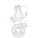 Suspension lamp Maytoni Mod058PL-L100W3K, LED, 115W, 80x80x120 cm, 6100lm, white color