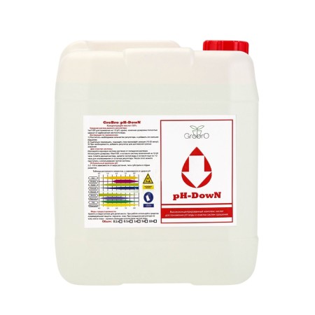 Fertilizer for hydroponics "Grobro" PH Down, 5L