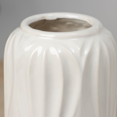 VAZA Ceramics Table "Liam" D-6CM, H-20X10 cm, white-1