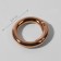 Karabin ring, d = 16/24, thickness - 4 mm, 5 pcs, color pink gold