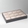 Catch stand, bracelets, phlock, 12 seats, 35 × 24 × 5 cm, gray-beige color