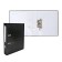 A4, 50 mm, calligrata registrar folder, PVC, embossing "lins", metal edging, pocket for a spine, assembled, black mix