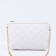 Bag Cross-Bodi with a zipper, white color