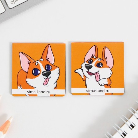 Magnetic bookmarks on the Corgi Books, 2 pcs.-4