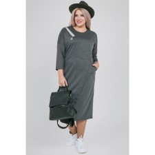 Women's dress, size 62, gray color