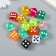 Decor for creativity Plastic "Playing Bones" mix 1.4x1.4x1.4 cm