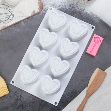 Set of confectionery share, 2 items: Form for mousse desserts 29.5 × 17 × 4.3 cm, Mold 6.7 × 3.3 cm-1