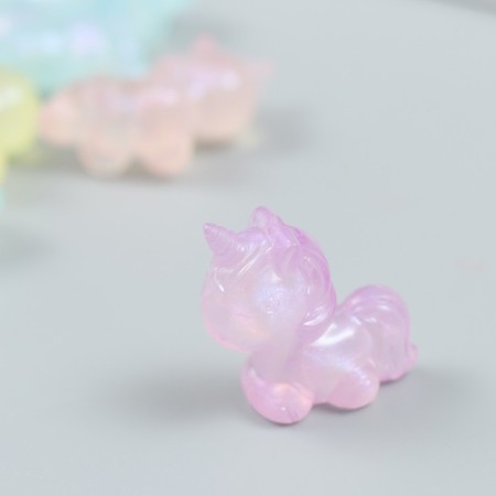Plastic beads "Unicorns. Color, translucent" set of 25 grams mix 1.1x2.7x2.7 cm-1