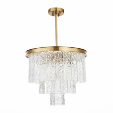 Ceiling Ceiling ST LUCE. SL1230.302.06. Stabia. 6x60 W, E14, 45x45x67 cm, brass color