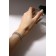 Bracelet with rhinestones "shining" a double thread with an interval, white color in silver, 18 cm