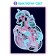 Luminous puzzle "Unicorn"