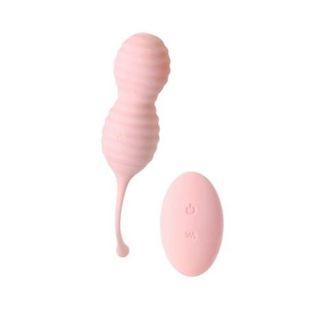 Intimate simulator 2 in 1 Eromantica ZEFYR silicone, pink color, 17.3 cm-3