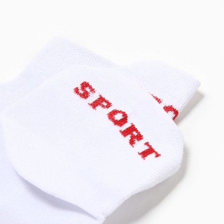 Male socks shortened, white color, size 27-29-1