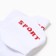 Male socks shortened, white color, size 27-29