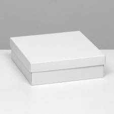 The box is folding, cover is, white, 20 x 20 x 6 cm