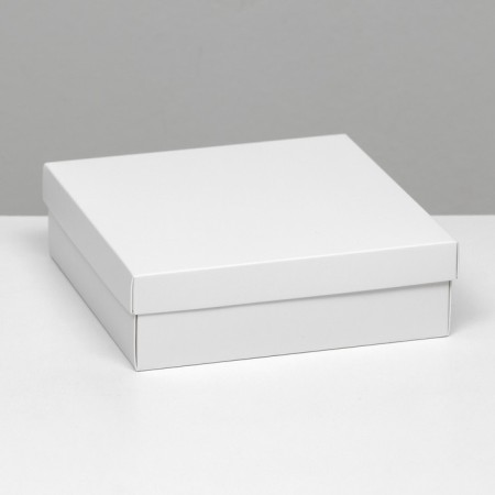 The box is folding, cover is, white, 20 x 20 x 6 cm