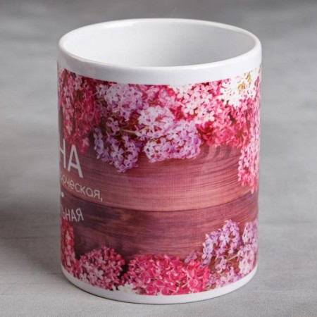 Sublimation "Anna" flowers, 320 ml, with application-1
