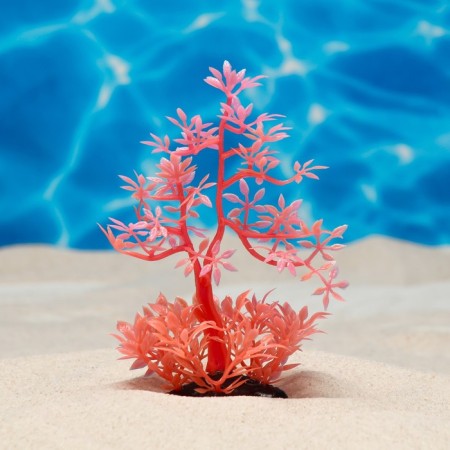 The artificial aquarium, luminous plant, 10 cm, red