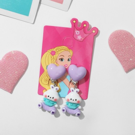 Clips Children's "Choselka" animals, bunnies, colored-3