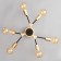 Victoria chandelier 6x60W E27 gold+black 67x67x19cm SVK