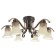 Barcelona chandelier 6he27 40W black and gold 72x72x26 cm Bayerlux