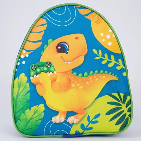 Baby backpack for the boy "Dinosaur", 23x20.5 cm, lightning department-1