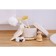Basket for storage ladled handmade LadOM "Bell", 16 × 16 × 12 cm, beige color