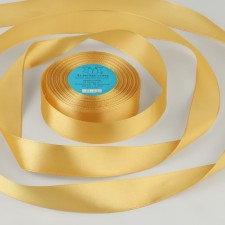 Лента атласная, 25 мм × 33 ± 2 м, цвет горчичный №148