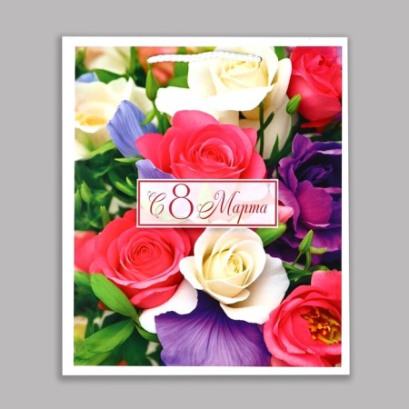 Laminated package "since March 8", Ml 21 x 25 x 8 cm-3
