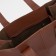 Bag Women's Tout with zipper, brown color