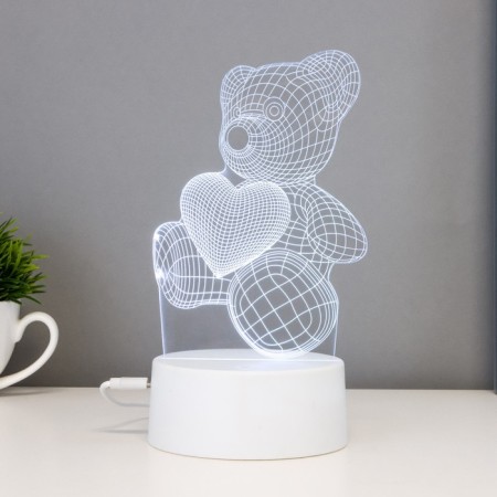 Sensor lamp "Mishutka" LED 7 colors USB/from white batteries