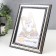 Photo frame plastic 15x21 cm silver (790)
