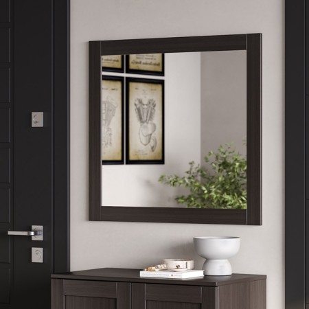 Square wall mirror "Sirius", 782 × 782 mm, color of the oak wenge