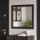 Square wall mirror "Sirius", 782 × 782 mm, color of the oak wenge