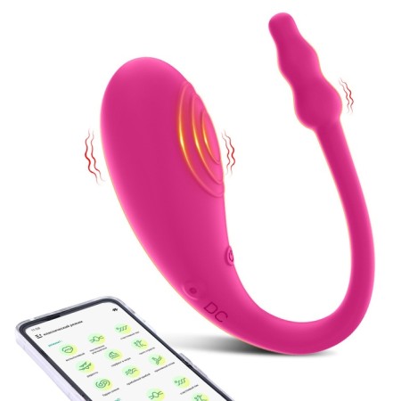 Vibroyaite Oka-Fucks, with shock stimulation G Spot, App, ZU USB, 9 modes, pink
