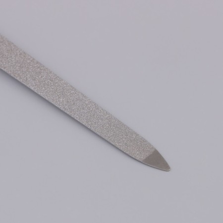Metal file for nails, 15 cm, in a case, color mix-3