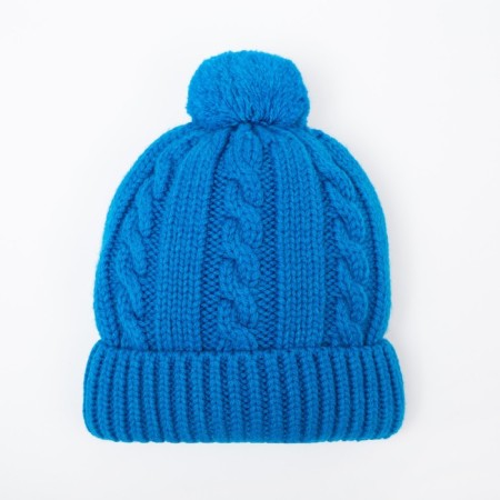 Hat for girls, turquoise color, size 52-54