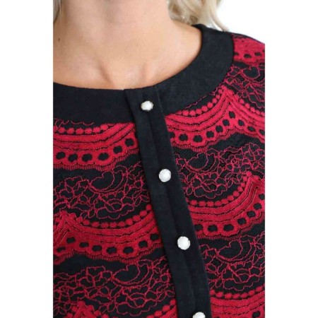 Women's dress, size 42, black color-4