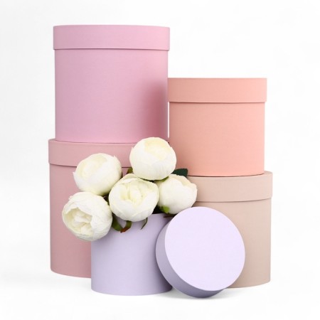 Set of round boxes 5 in 1 "Berry", 23 x 23 - 15 x 15 cm-5