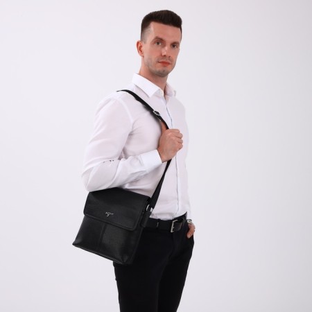 Male bag, black color-6