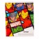 Notebook in a line of 24 sheets, 5 types of mix, cover covering cardboard, avengers