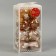 Set of balls plastic D-6 cm, 16 pcs "Melody" pattern shine, gold