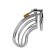 Male fidelity belt, Toyfa Metal, silver
