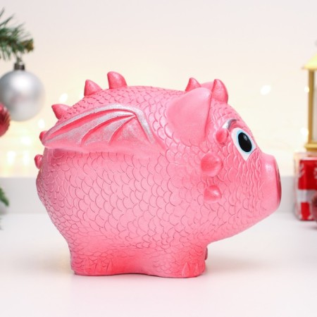 Pigger "Pig Dragon" Pink Pearl, 15 cm-3